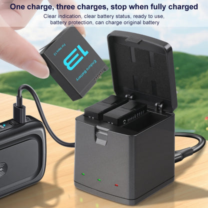 For GoPro HERO13 Black 3-Battery Charging Box Storage Case (Black) - free shipping - PMC Jewellery - Order now!