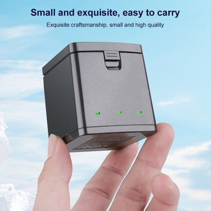 For GoPro HERO13 Black 3-Battery Charging Box Storage Case (Black) - free shipping - PMC Jewellery - Order now!