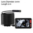 P20 4.3 Inch Screen Display HD1080P Inspection Endoscope with 8 LEDs, Length: 2m, Lens Diameter: 8mm, Hard Line -  by PMC TechLife | Online Shopping South Africa | PMC TechLife | Buy Now Pay Later Mobicred