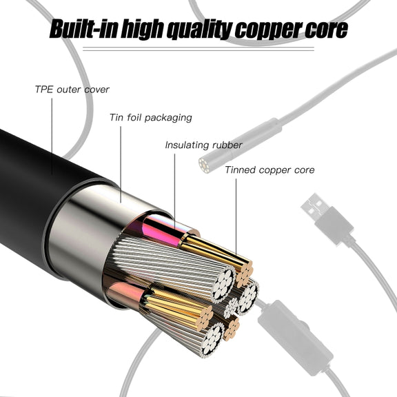 P20 4.3 Inch Screen Display HD1080P Inspection Endoscope with 8 LEDs, Length: 2m, Lens Diameter: 8mm, Hard Line
