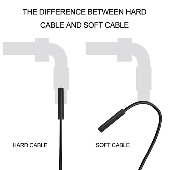 F99 HD Mobile Phone Endoscope, 8mm Water-resistant Pipe Endoscope, Wifi Version, Hardwire, Length: 1m (Black)