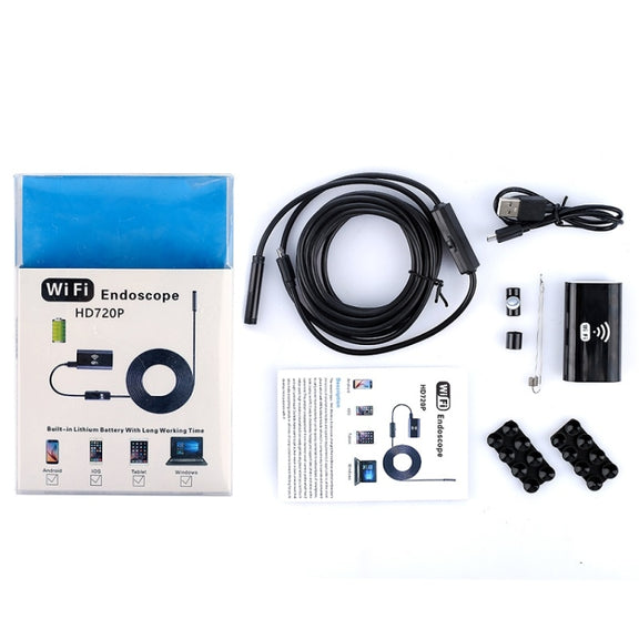 F99 HD Mobile Phone Endoscope, 8mm Water-resistant Pipe Endoscope, Wifi Version, Hardwire, Length: 1.5m (Black)