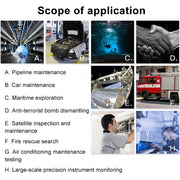 F99 HD Mobile Phone Endoscope, 8mm Water-resistant Pipe Endoscope, Wifi Version, Hardwire, Length: 1.5m (Black)