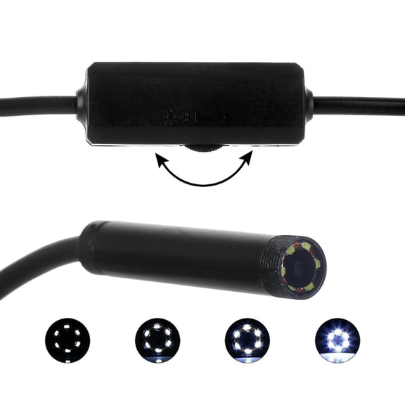 F99 HD Mobile Phone Endoscope, 8mm Water-resistant Pipe Endoscope, Wifi Version, Hardwire, Length: 2m (Black)