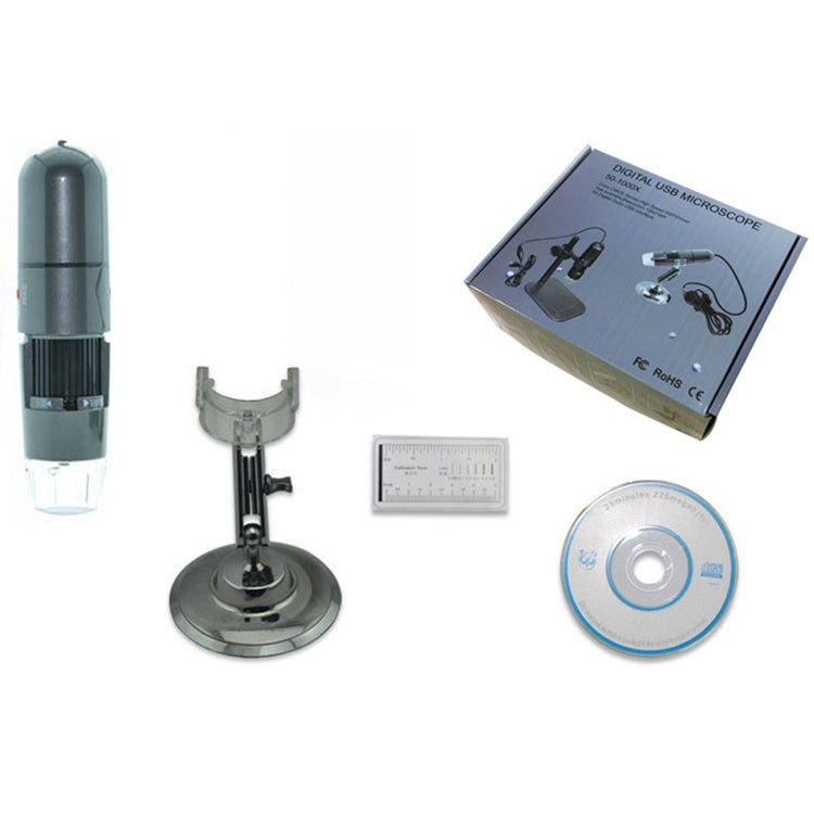 1000X Magnifier HD 0.3MP Image Sensor 3 in 1 USB Digital Microscope with 8 LED & Professional Stand - free shipping - PMC Jewellery - Order now!