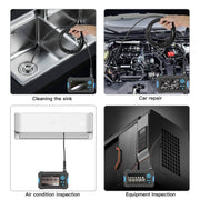 P30 5.5mm IP67 Water-resistant 4.3 inch HD Portable Endoscope Hard Cable Industrial Endoscope, Cable Length: 2m(Blue)