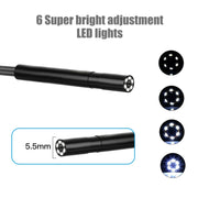 P30 5.5mm IP67 Water-resistant 4.3 inch HD Portable Endoscope Hard Cable Industrial Endoscope, Cable Length: 2m(Blue)