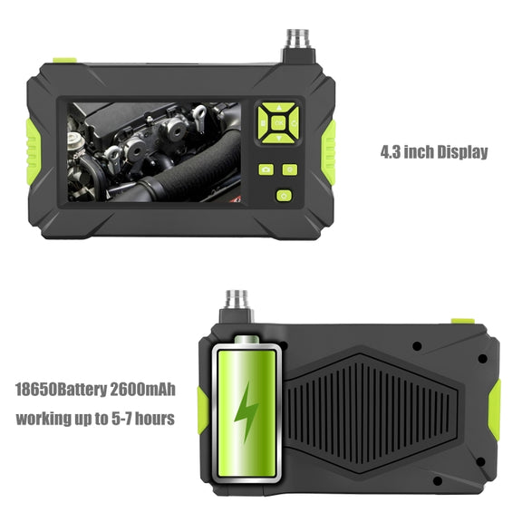 P30 8mm IP67 Water-resistant 4.3 inch HD Portable Endoscope Hard Cable Industrial Endoscope, Cable Length: 10m