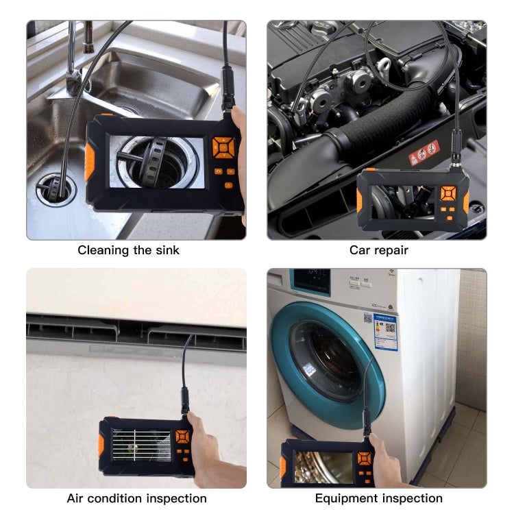 P30 8mm IP67 Water-resistant 4.3 inch HD Portable Endoscope Snake Tube Industrial Endoscope, Cable Length: 3m