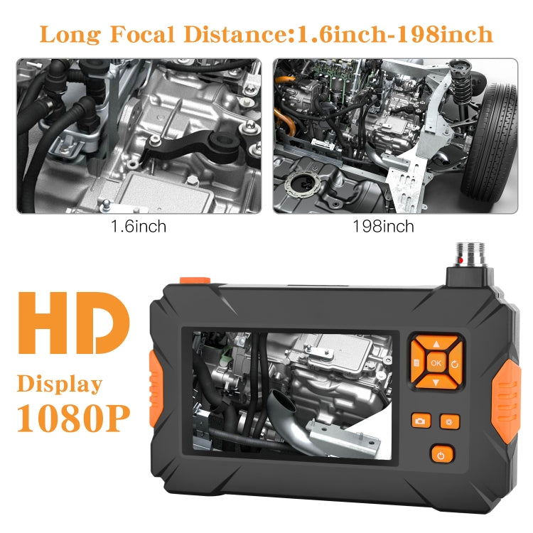 P30 8mm IP67 Water-resistant 4.3 inch HD Portable Endoscope Snake Tube Industrial Endoscope, Cable Length: 3m