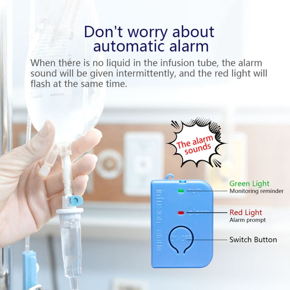 5 PCS BJYSY-001 Infusion Reminder Alarm Sensor Monitor Hospital Security(Yellow)