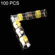 100 PCS AWG12-10 4-6mm Seal Heat Shrink Butt Wire Connectors Yellow Terminals Solder Sleeve(Yellow) - Solder Sleeve by PMC TechLife | Online Shopping South Africa | PMC TechLife | Buy Now Pay Later Mobicred
