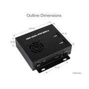 Waveshare Dual Gigabit Ethernet Mini-Computer with Metal Case & Cooling Fan for Raspberry Pi CM4(EU Plug)