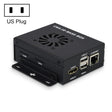 Waveshare Mini IO Board Full Ver Mini-Computer Base Box with Metal Case & Cooling Fan for Raspberry Pi CM4(US Plug) - Mini PC Accessories by WAVESHARE | Online Shopping South Africa | PMC TechLife | Buy Now Pay Later Mobicred