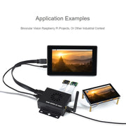 Waveshare Mini IO Board Lite Ver Mini-Computer Base Box with Metal Case & Cooling Fan for Raspberry Pi CM4(EU Plug)