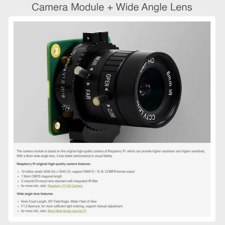 Waveshare 4.3 inch Screen Raspberry Pi Microscope Kit 12MP Camera Module with Bracket, US Plug - free shipping - PMC Jewellery - Order now!