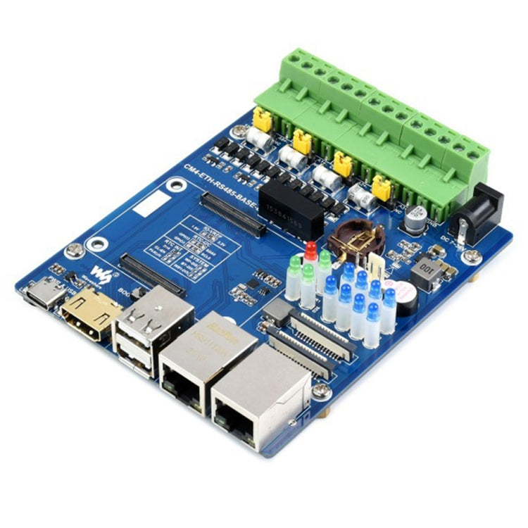 Waveshare Dual ETH Quad RS485 Base Board B for Raspberry Pi CM4, Gigabit Ethernet - free shipping - PMC TechLife - Order now!