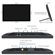 WAVESHARE Mini-Computer Powered by Raspberry Pi CM4 Touch Screen(US Plug)