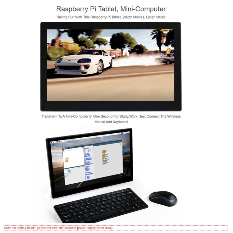 Waveshare 13.3 inch Mini-Computer Powered by Raspberry Pi 3A+, HD Touch Screen(EU Plug) - free shipping - PMC Jewellery - Order now!