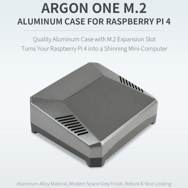 Waveshare Argon One M.2 Aluminum Case For Raspberry Pi 4, with M.2 Expansion Slot - free shipping - PMC Jewellery - Order now!