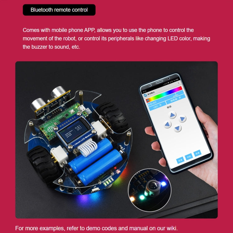Waveshare PicoGo Mobile Robot, Based on Raspberry Pi Pico, Self Driving, Remote Control(EU Plug) - free shipping - PMC TechLife - Order now!