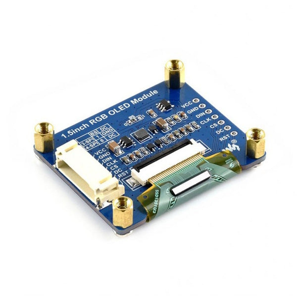 WAVESHARE 128x128 General 1.5inch RGB OLED Display Module 16-bit High Color with SPI Interface - free shipping - PMC Jewellery - Order now!