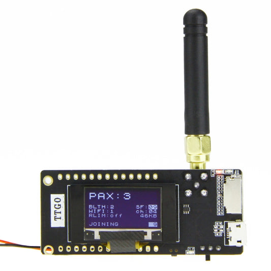 TTGO LORA32 V2.1 ESP32 0.96 inch OLED Bluetooth WiFi Wireless Module 868MHz SMA IP5306 Module with Antenna - free shipping - PMC Jewellery - Order now!