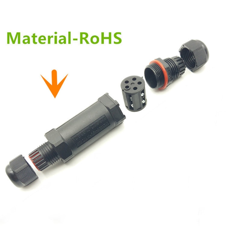 XY25 IP68 Waterproof 5 Pin Straight Cable Connector - Connector & Plug by PMC TechLife | Online Shopping South Africa | PMC TechLife