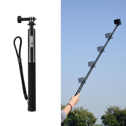 STARTRC 1.3m Handheld Extendable Pole Monopod (Black) - free shipping - PMC Jewellery - Order now!