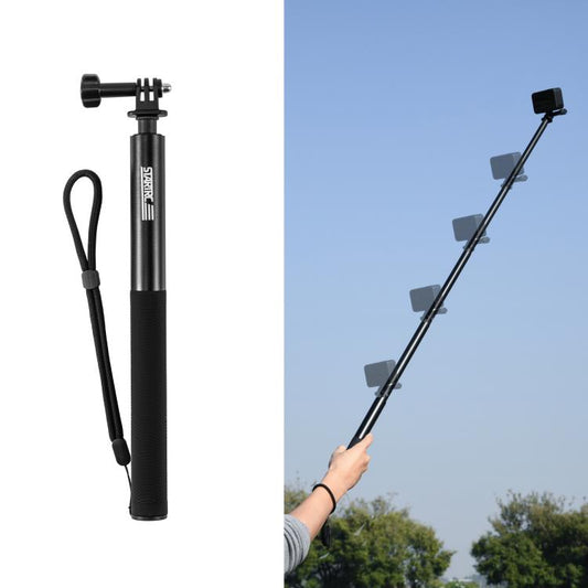 STARTRC 1.3m Handheld Extendable Pole Monopod (Black) - free shipping - PMC Jewellery - Order now!
