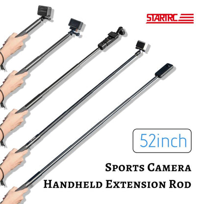 STARTRC 1.3m Handheld Extendable Pole Monopod (Black) - free shipping - PMC Jewellery - Order now!