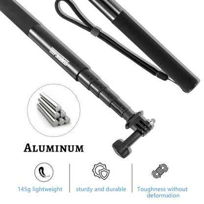 STARTRC 1.3m Handheld Extendable Pole Monopod (Black) - free shipping - PMC Jewellery - Order now!