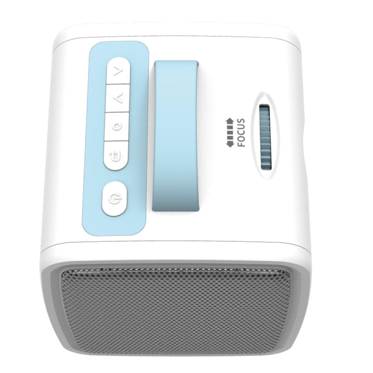 W-S1 10W Children Video Projector 30 Lumens HD 1080P LCD Technology, Support AV / USB / Mini SD Card / HDMI / Audio (Blue)