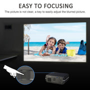 DH-A10 5.8 inch LCD Screen 4200 Lumens 1280 x 800P HD Smart Projector with Remote Control,Android 6.0 OS, Support WiFi, Bluetooth,HDMIx2, USBx2, VGA, AV IN/RCA, RJ45, LAN(White)