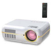 DH-A10 5.8 inch LCD Screen 4200 Lumens 1280 x 800P HD Smart Projector with Remote Control,Android 6.0 OS, Support WiFi, Bluetooth,HDMIx2, USBx2, VGA, AV IN/RCA, RJ45, LAN(White)