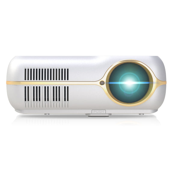 DH-A10 5.8 inch LCD Screen 4200 Lumens 1280 x 800P HD Smart Projector with Remote Control,Android 6.0 OS, Support WiFi, Bluetooth,HDMIx2, USBx2, VGA, AV IN/RCA, RJ45, LAN(White)