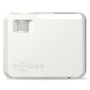 DH-A10 5.8 inch LCD Screen 4200 Lumens 1280 x 800P HD Smart Projector with Remote Control,Android 6.0 OS, Support WiFi, Bluetooth,HDMIx2, USBx2, VGA, AV IN/RCA, RJ45, LAN(White)
