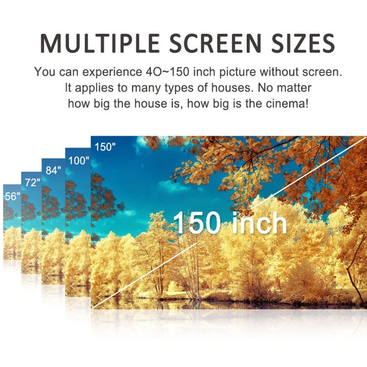 DH-A10 5.8 inch LCD Screen 4200 Lumens 1280 x 800P HD Smart Projector with Remote Control,Android 6.0 OS, Support WiFi, Bluetooth,HDMIx2, USBx2, VGA, AV IN/RCA, RJ45, LAN(White) - LED Projector by PMc TechLife | Online Shopping South Africa | PMc TechLife | Buy Now Pay Later Mobicred