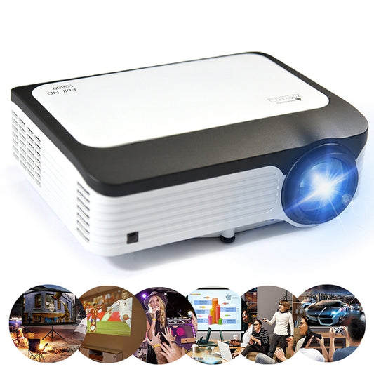 Wejoy L6 5 inch 200 ANSI Lumen 1920 x 1080P HD Smart Projector, Support 1 x AV / 1 x VGA / 1x HDMI / 2 x USB,  Normal Version - LED Projector by WEJOY | Online Shopping South Africa | PMC Jewellery | Buy Now Pay Later Mobicred