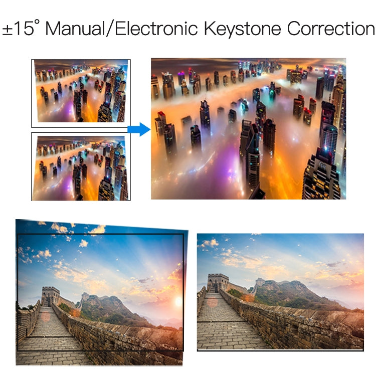 Wejoy L6 5 inch 200 ANSI Lumen 1920 x 1080P HD Smart Projector, Support 1 x AV / 1 x VGA / 1x HDMI / 2 x USB,  Normal Version - LED Projector by WEJOY | Online Shopping South Africa | PMc TechLife | Buy Now Pay Later Mobicred