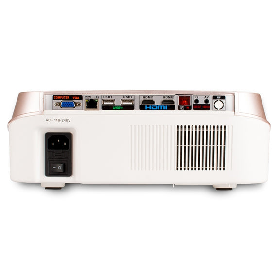VS626 Android 3500ANSI Lumens 1080*720 Resolution LED+LCD Technology Smart Projector, Support AV / HDMI / SD Card / USB / VGA (Gold)