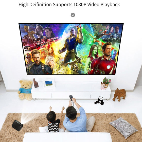 VS626 Android 3500ANSI Lumens 1080*720 Resolution LED+LCD Technology Smart Projector, Support AV / HDMI / SD Card / USB / VGA (White)
