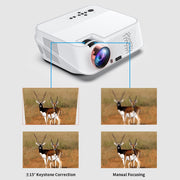 VS626 Android 3500ANSI Lumens 1080*720 Resolution LED+LCD Technology Smart Projector, Support AV / HDMI / SD Card / USB / VGA (White)