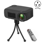 A2000 Portable Projector 800 Lumen LCD Home Theater Video Projector, Support 1080P, AU Plug (Black)