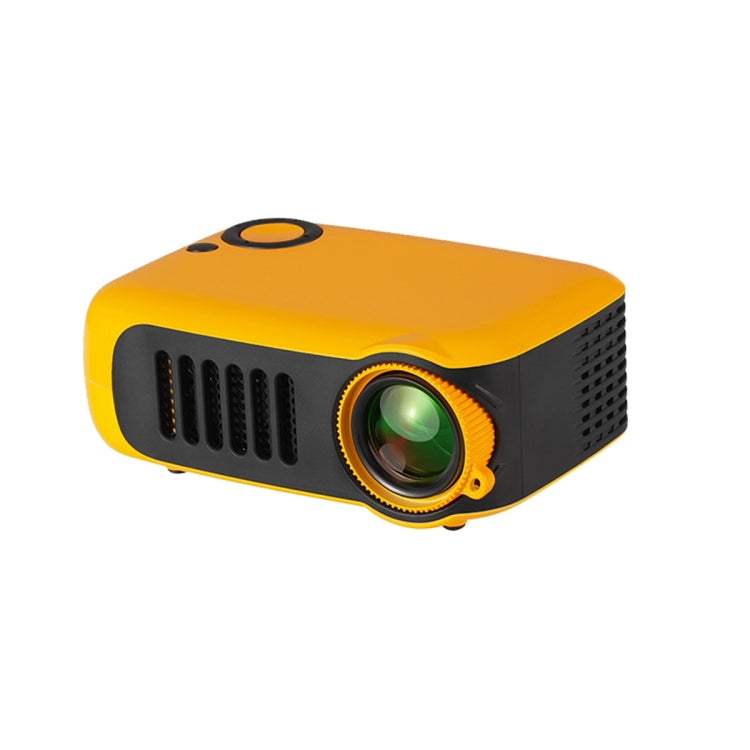 A2000 Portable Projector 800 Lumen LCD Home Theater Video Projector, Support 1080P, UK Plug (Yellow) - LED Projector by PMC TechLife | Online Shopping South Africa | PMC TechLife | Buy Now Pay Later Mobicred