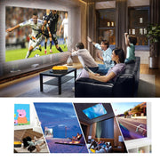 A2000 1080P Mini Portable Smart Projector Children Projector, AU Plug(Black)