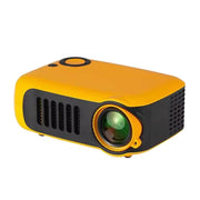 A2000 1080P Mini Portable Smart Projector Children Projector, AU Plug(Yellow)