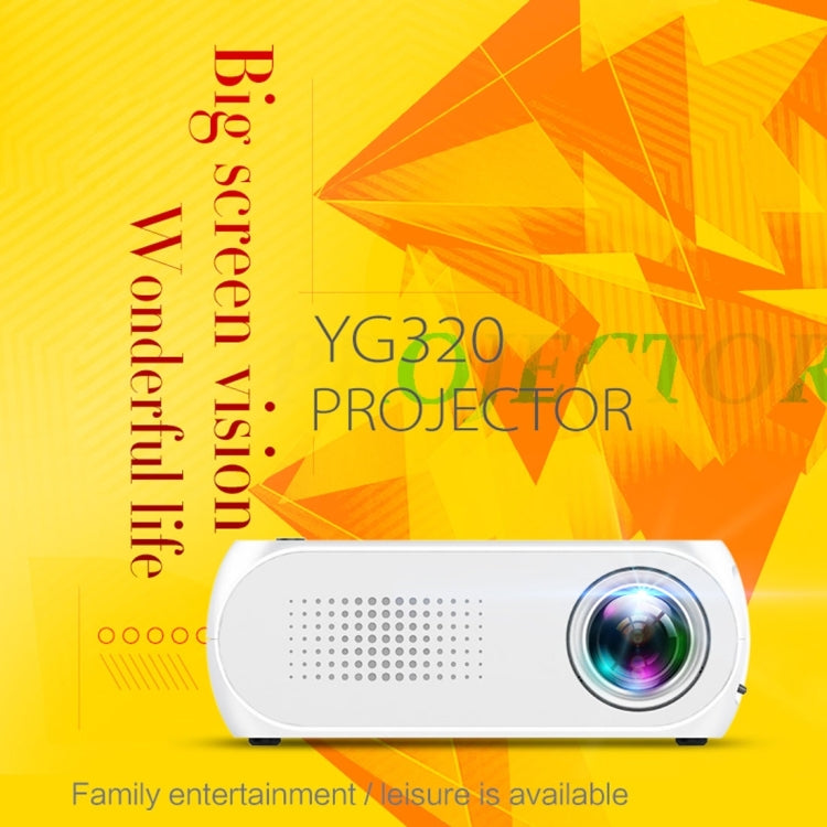 YG320 320*240 Mini LED Projector Home Theater, Support HDMI & AV & SD & USB (Silver)