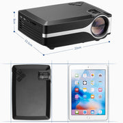 Wejoy L1 80 Lumens 4 inch LCD Technology HD 800*480 pixel Projector, VGA, HDMI(Black)