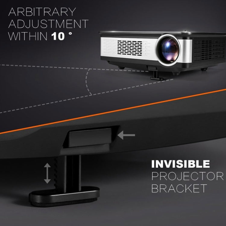 Wejoy L2 300ANSI Lumens 5.8 inch LCD Technology HD 1280*768 pixel Projector with Remote Control,  VGA, HDMI(Black)